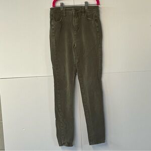 Women’s American Eagle Super Hi-Rise Green Jegging Super Stretch. Size 0 Regular